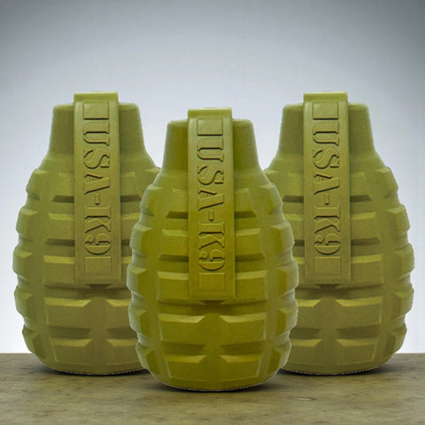 USA-K9 Large Durable Rubber Chew Toy – Interactive Treat Dispenser 3-Pack Bundle | Made in USA SodaPup  Rubber Dog Toys