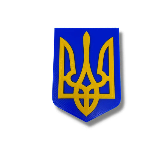 Ukraine Trident Coat of Arms Magnet 5x3.5 Inch – Made in USA Chatelet Manufacturing 