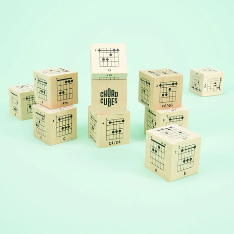 Uncle Goose 10-Piece Wooden Guitar Chord Learning Blocks Set – 1.75 Inch Cubes | Made in USA Uncle Goose  Grow