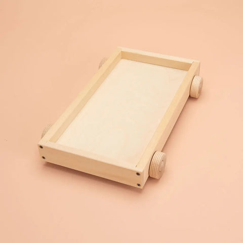 Uncle Goose 32-Block Wooden Storage Wagon – Michigan Basswood Toy Cart for Kids | Made in USA Uncle Goose  Accessories