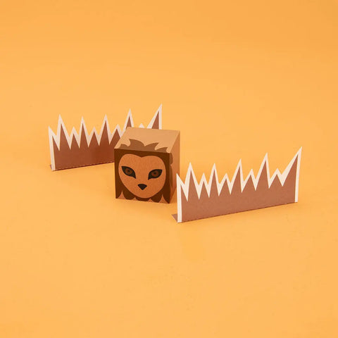 Uncle Goose 4-Piece Safari Animal Wooden Blocks Set – Eco-Friendly 1.75 Inch Cubes | Made in USA Uncle Goose  Cubelings