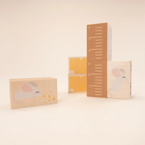 Uncle Goose 6-Piece Wooden City Blocks Set – Sustainable Basswood Building Toys | Made in USA Uncle Goose  Environments