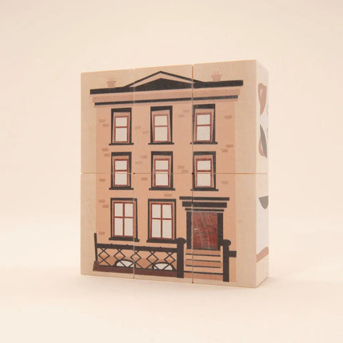 Uncle Goose 6-Piece Wooden City Blocks Set – Sustainable Basswood Building Toys | Made in USA Uncle Goose  Environments