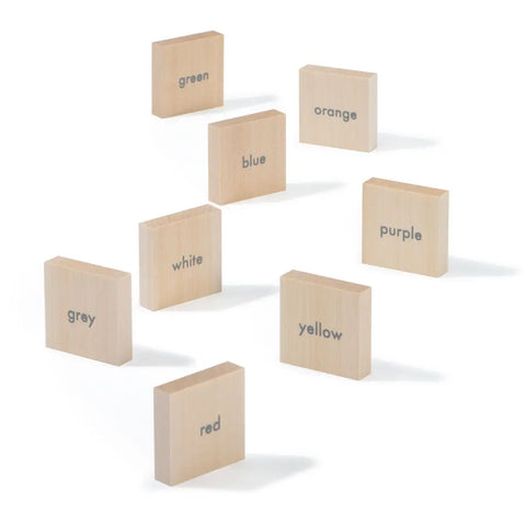 Uncle Goose 64-Piece Wooden Vocabulary Flash Cards – Educational Language Chips | Made in USA Uncle Goose  Vocabulary Chips