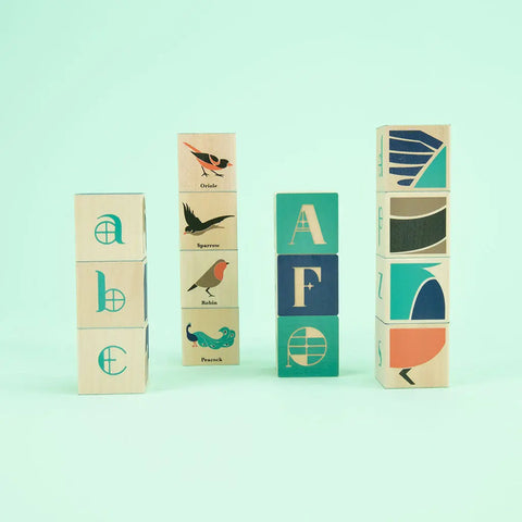 Uncle Goose Bird Alphabet Blocks 14-Piece Set – Sustainable Basswood Educational Toy | Made in USA Uncle Goose  Sentiments