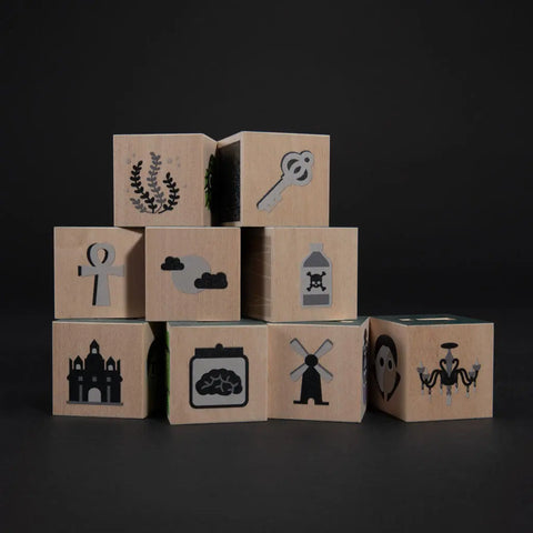 Uncle Goose Creature Feature Wooden Blocks Set – 9 Durable 1.75 Inch Basswood Cubes | Made in USA for Kids Ages 2+ Uncle Goose  Eclectic