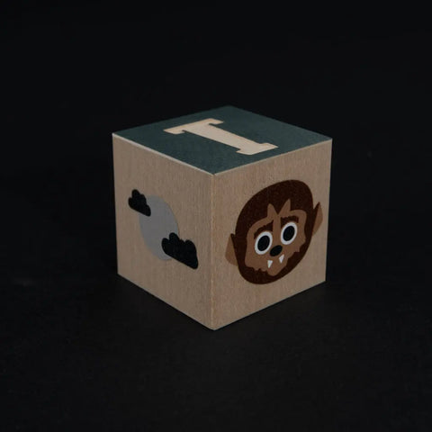 Uncle Goose Creature Feature Wooden Blocks Set – 9 Durable 1.75 Inch Basswood Cubes | Made in USA for Kids Ages 2+ Uncle Goose  Eclectic
