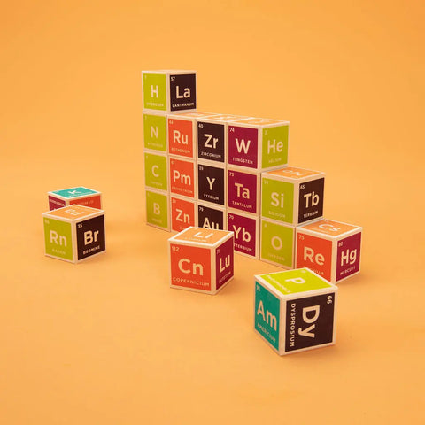 Uncle Goose Educational Elemental Blocks – 20 Colorful Chemistry Cubes for STEM Learning | Made in USA Uncle Goose  Discovery