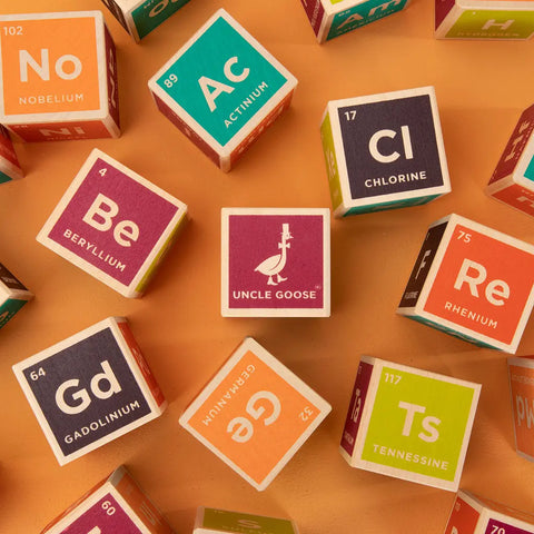 Uncle Goose Educational Elemental Blocks – 20 Colorful Chemistry Cubes for STEM Learning | Made in USA Uncle Goose  Discovery