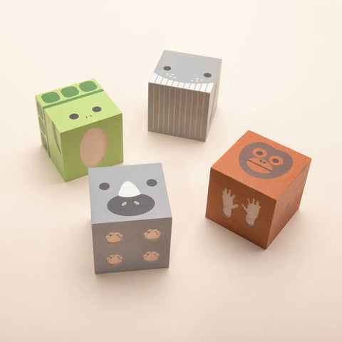 Uncle Goose Educational Endangered Species Wooden Blocks 1.75 Inch Cubes – Eco-Friendly Toy Set | Made in USA Uncle Goose  Cubelings