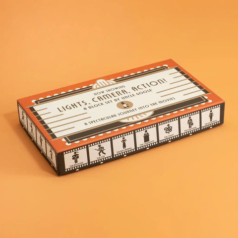 Uncle Goose Educational Movie Genre Blocks – 28pcs 1.75 Inch Basswood Cubes | Made in USA Handcrafted Toy Set Uncle Goose  Eclectic