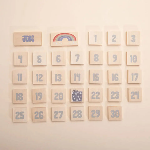 Uncle Goose Educational Wooden Calendar Chips Set – 53-Piece Sustainable Toy | Made in USA Uncle Goose  Patterning Chips