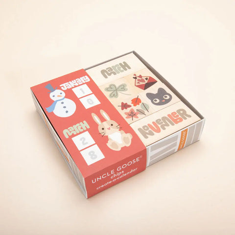 Uncle Goose Educational Wooden Calendar Chips Set – 53-Piece Sustainable Toy | Made in USA Uncle Goose  Patterning Chips