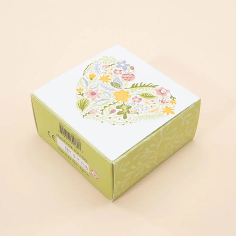 Uncle Goose Educational Wooden Puzzle Blocks – Heart-Shaped Floral Love Design | Made in USA for Ages 2+ Uncle Goose  Decor