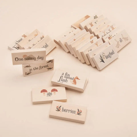 Uncle Goose Forest Tales Wooden Storytelling Chips Set – Educational Reading Toy 32-Piece | Made in USA Uncle Goose  Educational Chips