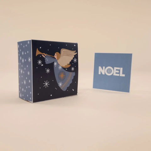 Uncle Goose Handcrafted Wooden Holiday Blocks with Noel Angel Design – 1.75 Inch Cubes for Festive Decor | Made in USA Uncle Goose  Decor