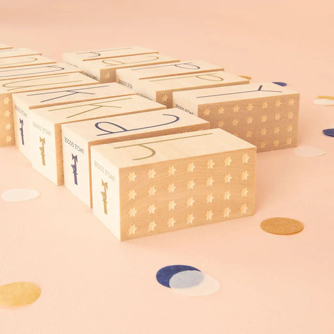 Uncle Goose Happy Hanukkah Letter Blocks Uncle Goose  Decor