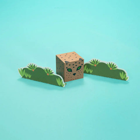 Uncle Goose Jungle Animal Wooden Blocks Set – 4pcs 1.75 Inch Cubes | Made in USA - Sustainable Basswood Toy Uncle Goose  Cubelings