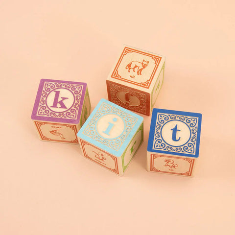 Uncle Goose Lowercase Alphabet Blocks 28-Piece Set – 1.75 Inch Wooden Cubes | Made in USA Educational Toy Uncle Goose  Classic Goose