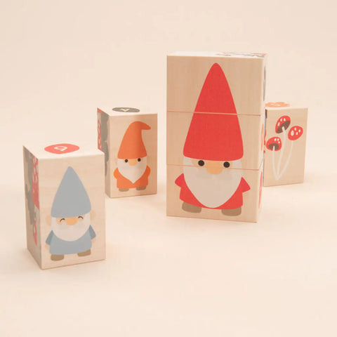 Uncle Goose Magic Forest Wooden Blocks Set – 6 Puzzle Blocks for Kids Ages 2+ | Made in USA Uncle Goose  Environments