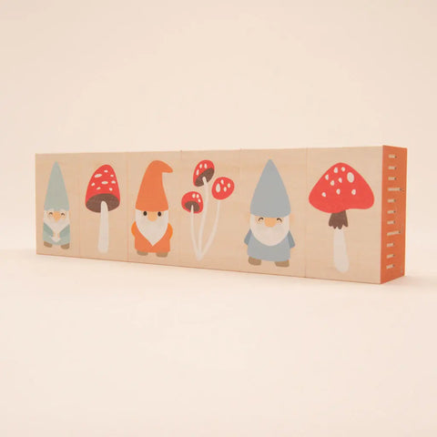 Uncle Goose Magic Forest Wooden Blocks Set – 6 Puzzle Blocks for Kids Ages 2+ | Made in USA Uncle Goose  Environments