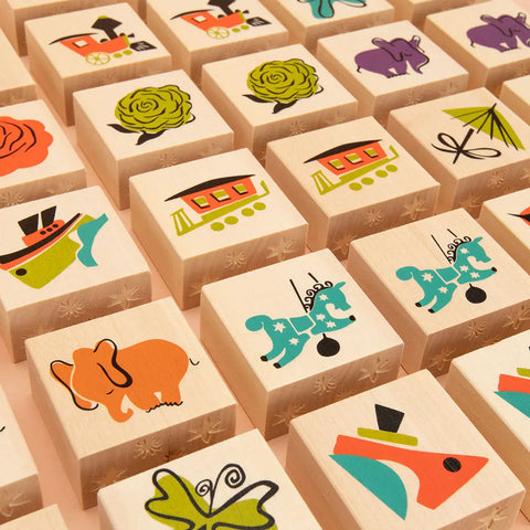 Uncle Goose Mary Blair Memory Game – 32-Piece Wooden Matching Game with Art Tiles | Made in USA Toy Uncle Goose  Grow