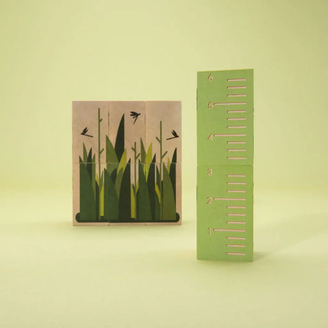 Uncle Goose Swamp Scene Wooden Blocks Set – 6 Pieces 3x1.75 Inch – Sustainable Basswood Toy | Made in USA Uncle Goose  Environments