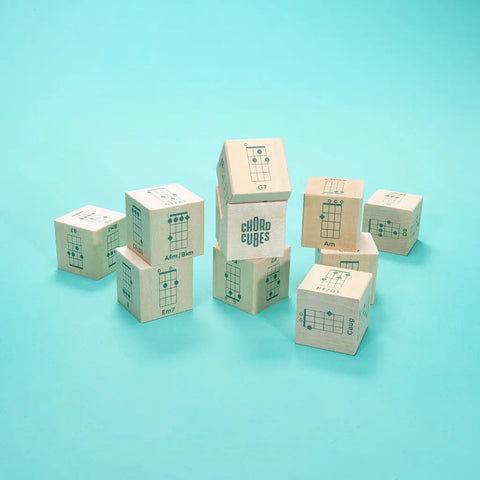Uncle Goose Ukulele Chord Cubes Set – 9 Basswood Blocks With V-Tray | Made in USA Uncle Goose  Grow