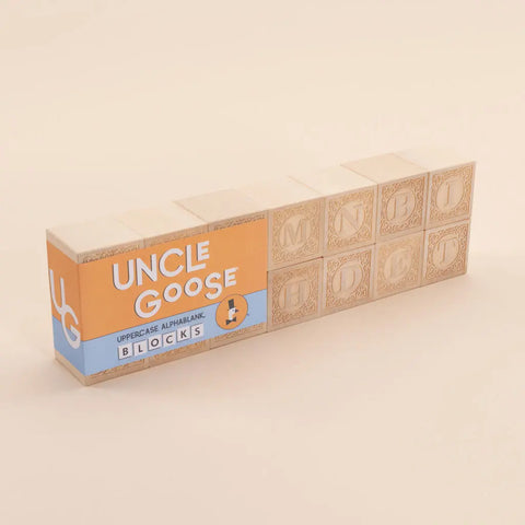 Uncle Goose Uppercase Alphablank Blocks Uncle Goose  Classic Goose