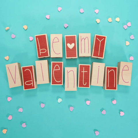 Uncle Goose Valentine Letter Blocks Uncle Goose  Decor