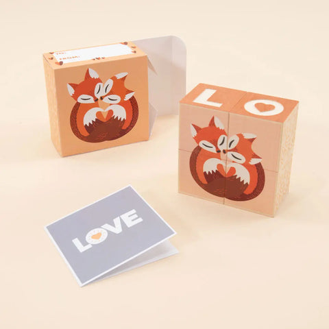 Uncle Goose Wooden Love Puzzle Blocks – Sustainable Basswood Toy | Made in USA Uncle Goose  Decor