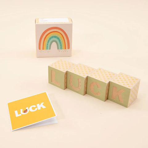 Uncle Goose Wooden Puzzle Blocks 1.75 Inch Cubes – St. Patrick’s Day Lucky Toy Set | Made in USA Uncle Goose  Decor