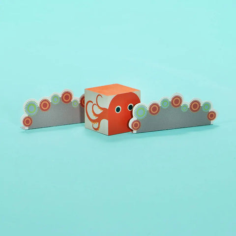 Uncle Goose Wooden Sea Creature Cubes 1.75 Inch Eco-Friendly Building Blocks – Made in USA | Sustainable Basswood Toy Set Uncle Goose  Cubelings