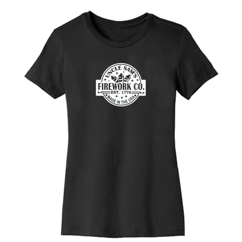 Uncle Sam's Fireworks Organic Cotton Unisex T-Shirt – Tagless Comfort | Made in USA Suede Kloth 