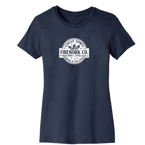 Uncle Sam's Fireworks Organic Cotton Unisex T-Shirt – Tagless Comfort | Made in USA Suede Kloth 
