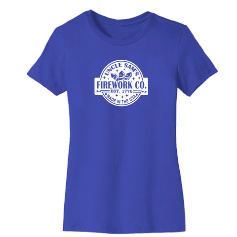 Uncle Sam's Fireworks Organic Cotton Unisex T-Shirt – Tagless Comfort | Made in USA Suede Kloth 