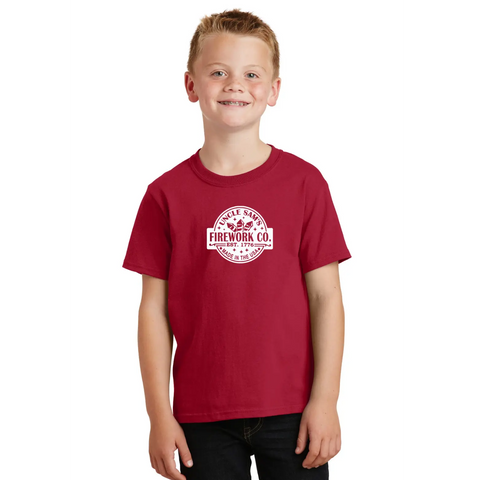 Uncle Sam's Fireworks Organic Cotton Unisex T-Shirt – Tagless Comfort | Made in USA Suede Kloth 