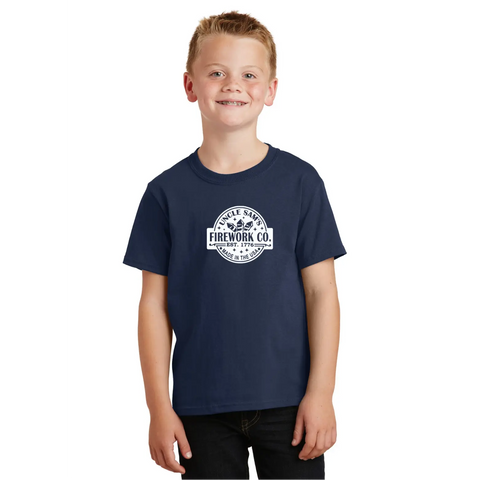 Uncle Sam's Fireworks Organic Cotton Unisex T-Shirt – Tagless Comfort | Made in USA Suede Kloth 
