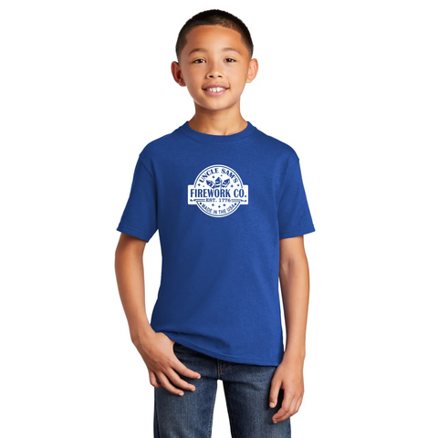 Uncle Sam's Fireworks Organic Cotton Unisex T-Shirt – Tagless Comfort | Made in USA Suede Kloth 