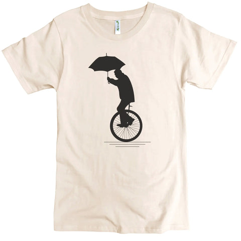 Unicycle Graphic Crewneck Tee – Organic Cotton Shirt | Made in USA Spiritex | Sustainable Apparel  Men's Graphic Tees