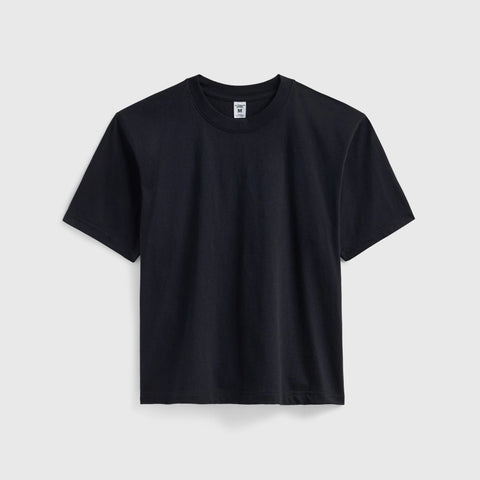 Unisex Cotton Crop T-Shirt – Boxy Fit Modern Layering Tee | Made in Los Angeles USA US Standard Apparel  product
