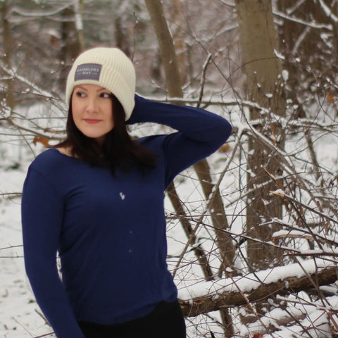 Unisex Natural Wool Beanie Hat – American-Made With Sustainable Fiber | Made in USA by Ramblers Way Ramblers Way  Accessory