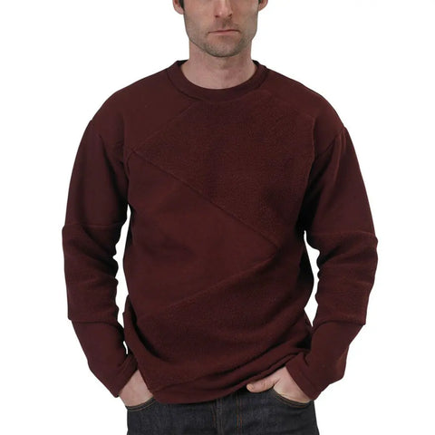Unisex Organic French Terry Crewneck Sweatshirt – Asymmetrical Design | Made in USA Spiritex | Sustainable Apparel  Men's Sweatshirts & Hoodies