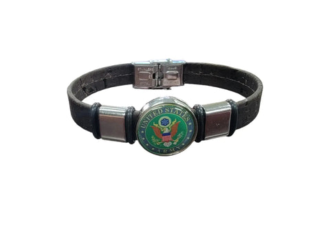 Unisex U.S. Army Seal Cork Bracelet – Eco-Friendly Lightweight Band in 5 Sizes | Made in USA Michelle Marie Boutique  Bracelets