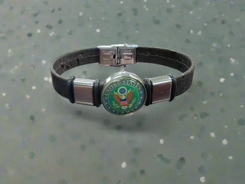 Unisex U.S. Army Seal Cork Bracelet – Eco-Friendly Lightweight Band in 5 Sizes | Made in USA Michelle Marie Boutique  Bracelets