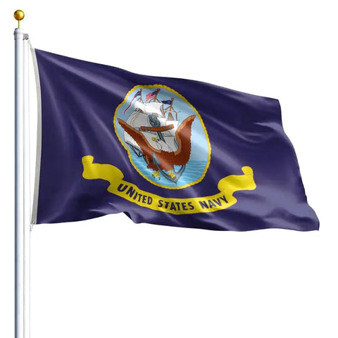 United States Navy Flag – Premium 200 Denier Nylon – Vibrant Durable Colors | Made in USA Freedom Flag and Pole 