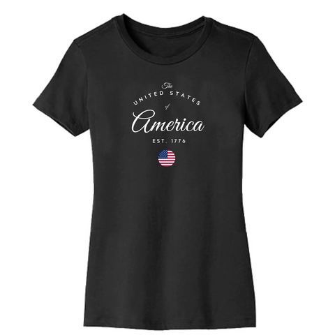 United States of America Organic Cotton Unisex Tee Suede Kloth