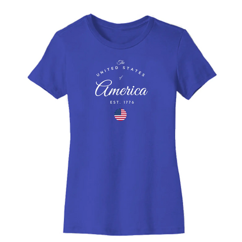 United States of America Organic Cotton Unisex Tee Suede Kloth