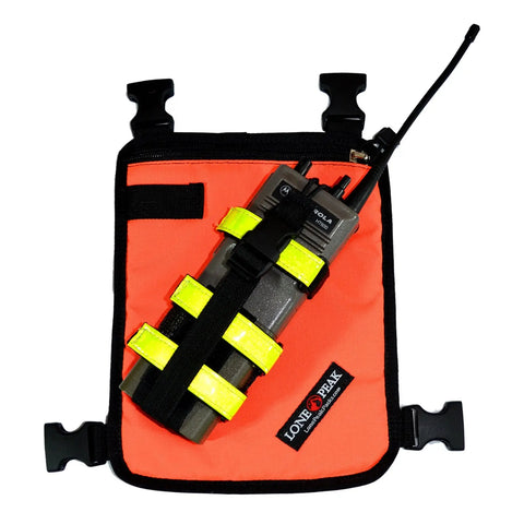 Universal Reflective Radio Chest Harness 9.5 Inch – High Visibility | Made in USA Lone Peak Packs 
