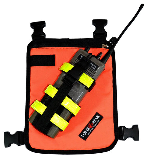 Universal Reflective Radio Chest Harness 9.5 Inch – High Visibility | Made in USA Lone Peak Packs 